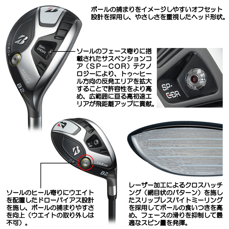 レフティー ブリヂストン ユーティリティ 2023 Bシリーズ B2HT HY VANQUISH BS50h 左利き用【クーポン対象】【ポイント10％獲得】【即日発送可】