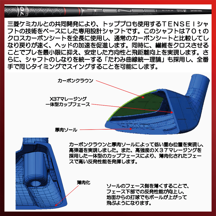 ゴールデンプリックス TR-01 ユーティリティ TENSEI for GOLDEN PRIX 右利き用【クーポン対象】【即日発送可】