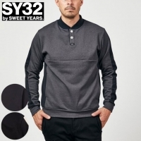SY32 ゴルフウェア 長袖シャツ コーデュラフリーススウェットシャツ SYG23A08【マークダウン】【クーポン対象】【ポイント5％獲得】【土日祝発送可】