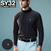SY32 ゴルフウェア 長袖シャツ ハイネックブラッシュドシャツ 23A005ABS【マークダウン】【クーポン対象】【ポイント5％獲得】【土日祝発送可】