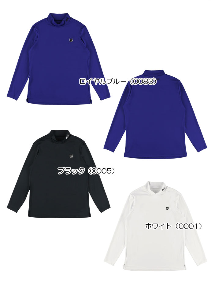 ワック ゴルフウェア 長袖シャツ ベーシックベア天竺長袖モックネック 072234003【マークダウン】【クーポン対象】【ポイント5％獲得】【土日祝発送可】
